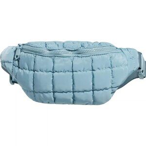 Sol and Selene Resurgence qulted nylon puffy Belt Bag Crossbody Sky blue